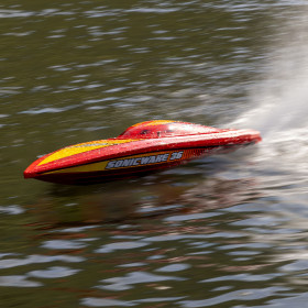 Łódź wyścigowa PROBOAT Sonicwake 36" BL RTR (Czerwony)