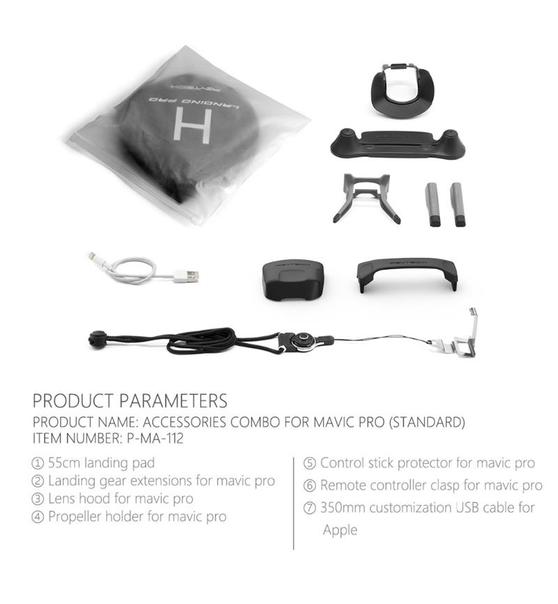 PGY-TECH Zestaw akcesoriów do DJI Mavic Pro