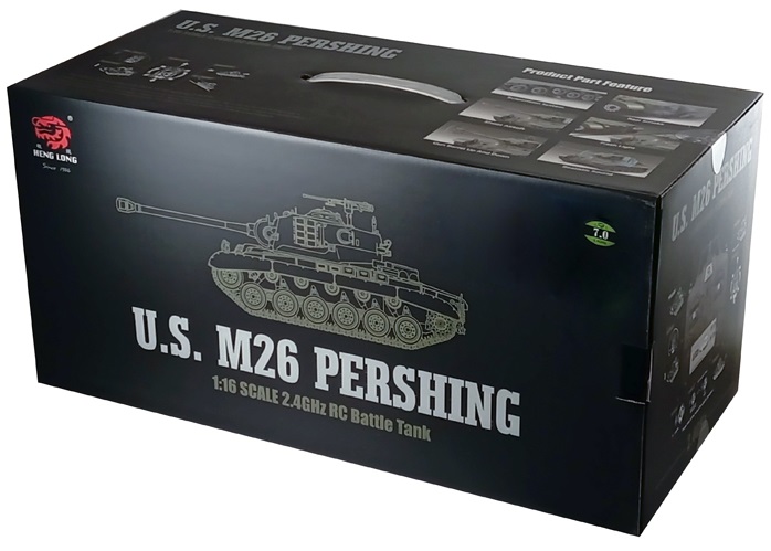 Czołg HENG LONG U.S. M26 Pershing Snow Leopard 2.4GHz 1:16