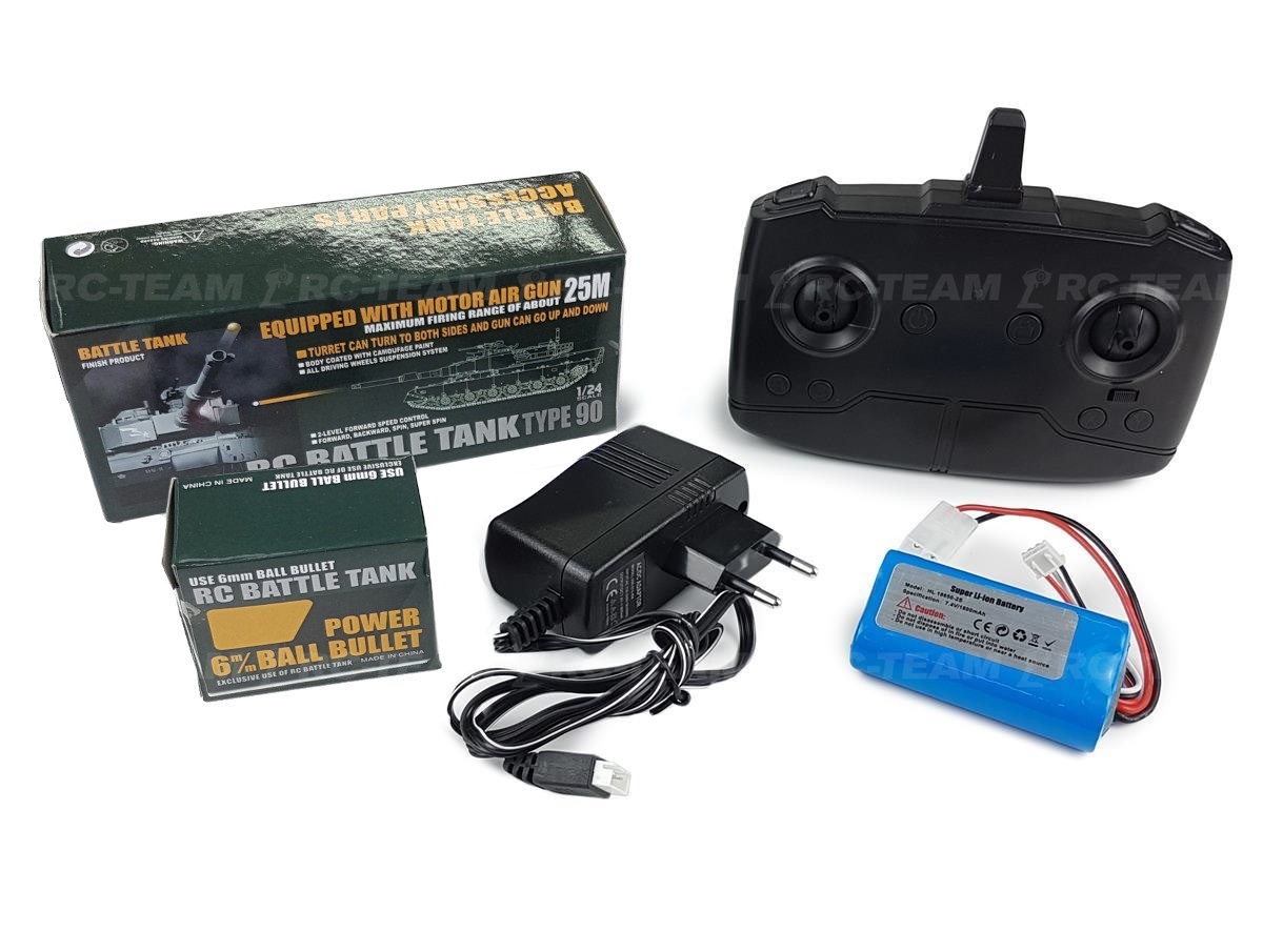 Czołg HENG LONG Japoński typ 90 1/24 2.4GHz ASG IR R/C
