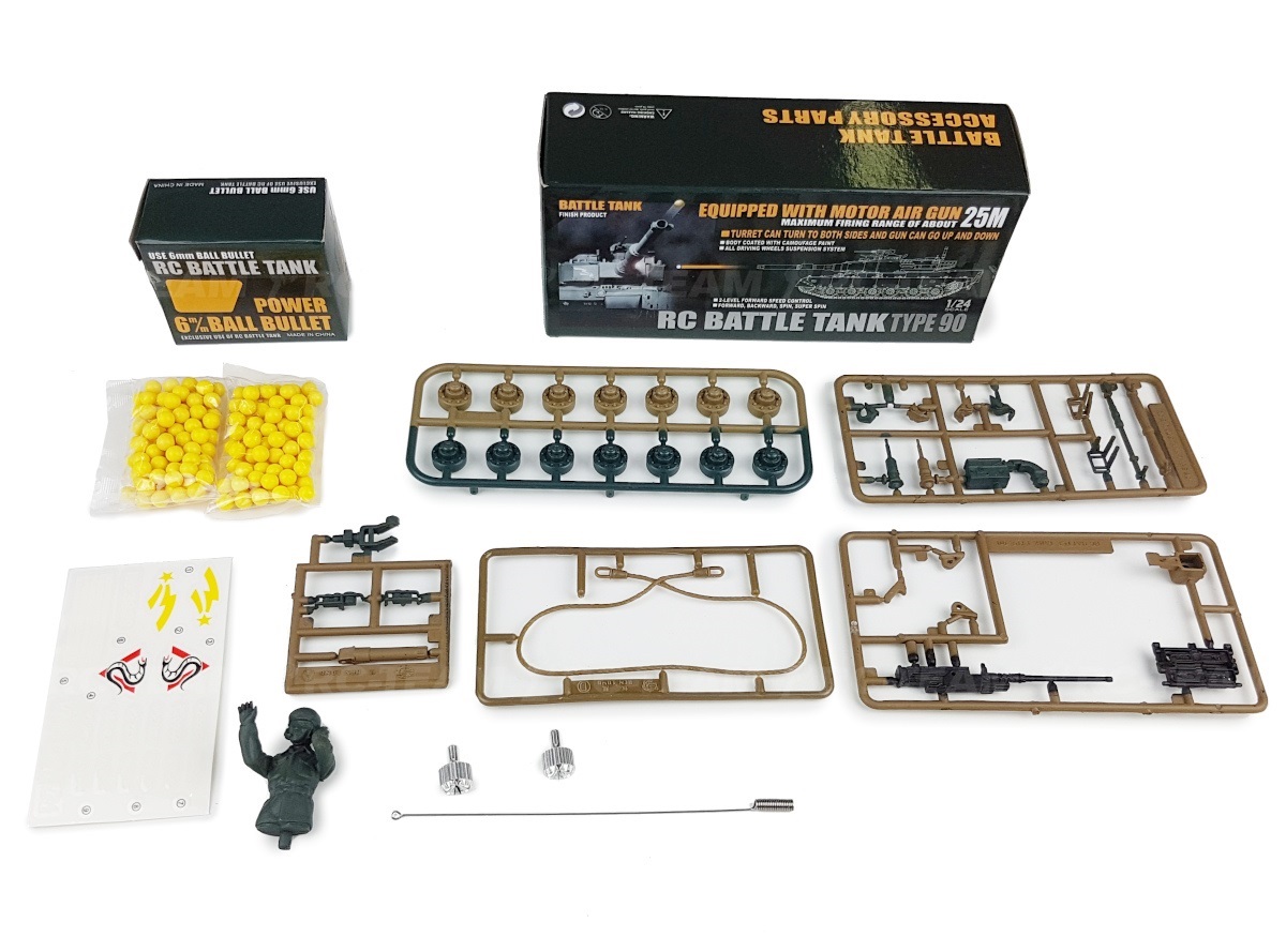 Czołg HENG LONG Japoński typ 90 1/24 2.4GHz ASG IR R/C
