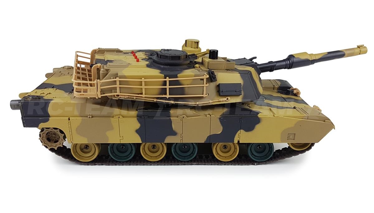 Czołg HENG LONG U.S. Abrams M1A2 Camo 1/24 2.4GHz ASG IR R/C