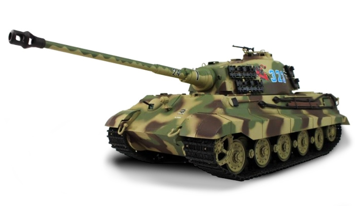 Czołg HENG LONG German King Tiger - Panzerkampfwagen VI Ausf. B Königstiger Henschel 1:16 Czołg HENG LONG German King Tiger - Panzerkampfwagen VI Ausf. B Königstiger Henschel 1:16