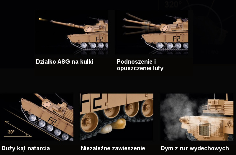 Działo HENG LONG German Jagdpanther Late Version Metal 1:16