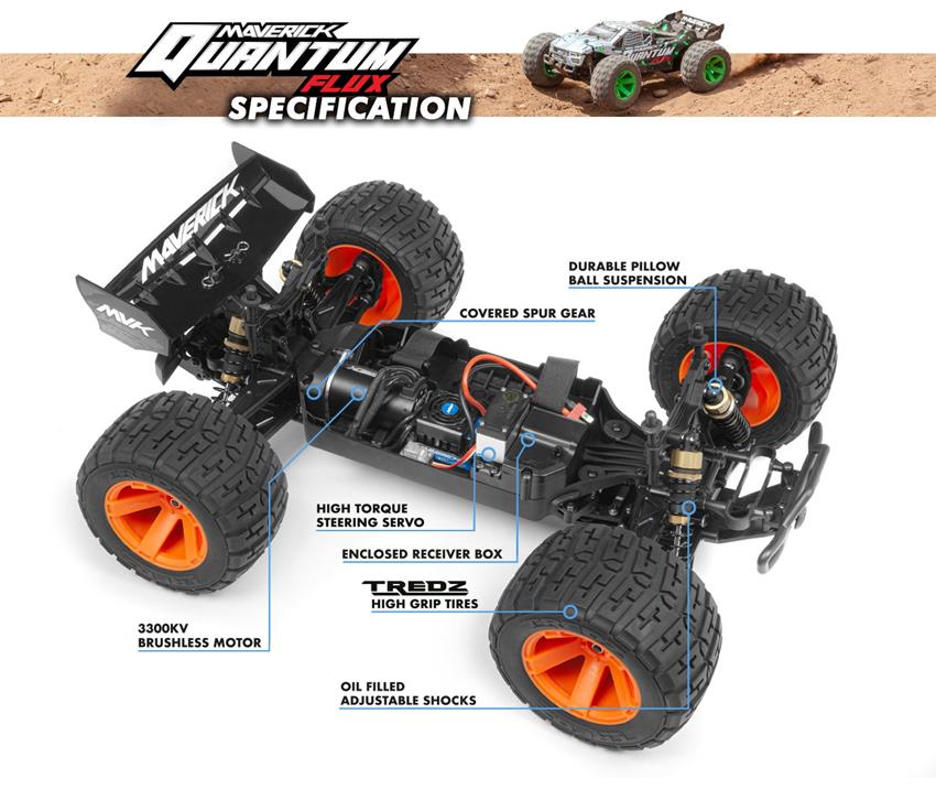 MAVERICK Quantum XT Flux 1/10 4WD Truggy RTR