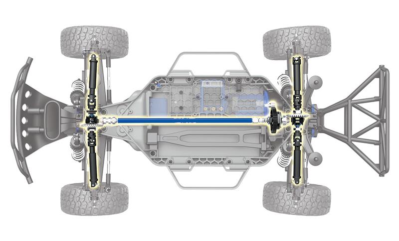 TRAXXAS Slash Ultimate 4x4 Audio OBA TSM 1/10 Short Course Truck
