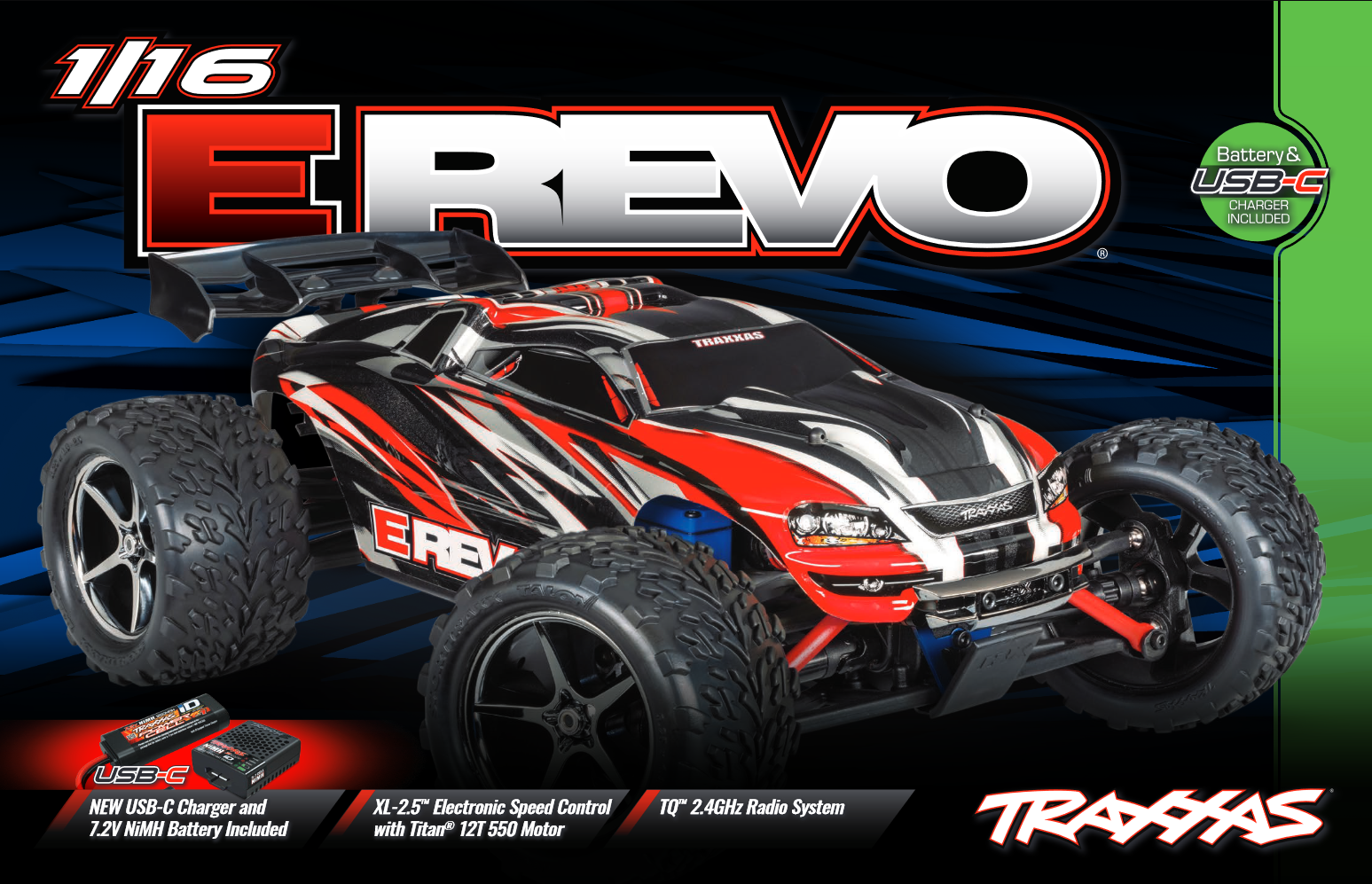 TRAXXAS E-Revo 1/16 4WD