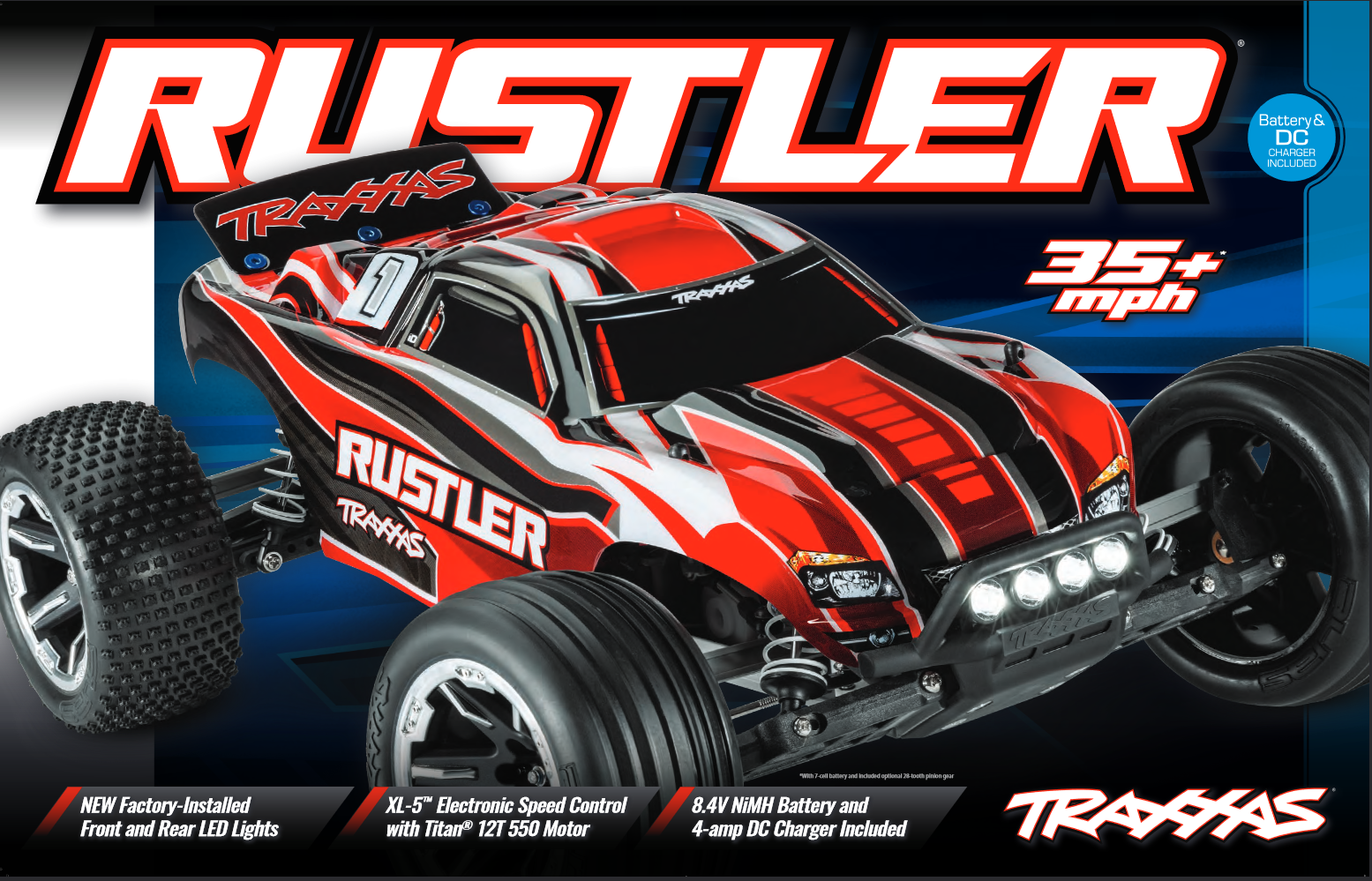 TRAXXAS Rustler XL-5 2WD 1/10 Stadium Truck